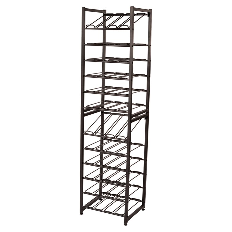 24 bottle discount metal wine rack